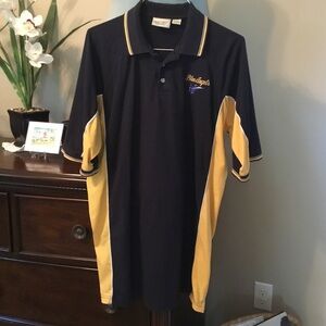 Hartwell Sports-EUC-Men’s Rare USNavy Blue Angels Navy and Yellow Polo Shirt